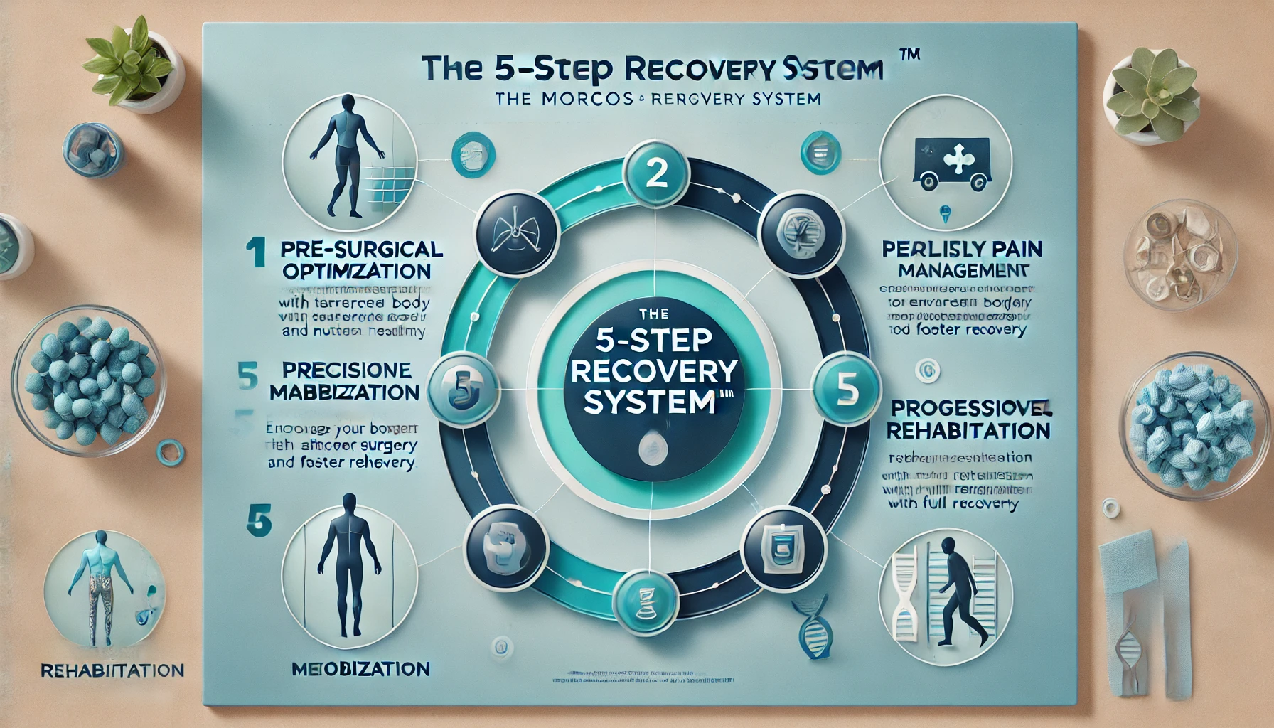 The Morcos 5-Step Recovery System™ for optimal outcomes after hip and knee surgery